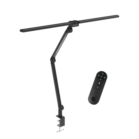 Kitchee Tri-Fold LED Desk Lamp with Clamp - Swinging Arm Eye-Care Dimmable Light V238-SUPDZ-41418088710224