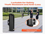 Cigarette Butt Receptacle, Stainless Steel Cylinder Cigarette Butt Container, Wall Mounted and V952-SYYHTGSKYZTB0FCVBV0