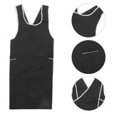 Black Hair Uniform Comfortable Breathable Apron V1192-AZ-W-22584