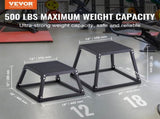 Plyometric Jump Box, 12 Inch Plyo Box, Steel Plyometric Platform and Jumping Agility Box, Anti-Slip V952-TXTD12YCGTHSPEBZRV0
