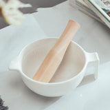 Grinding Bowl Tool SetFood Grinder Bowl White 1 Set for Families V1366-AZ2-W-12243