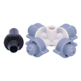 50Set 4 Outlet Sprayer Nozzle Misting Hanging Sprinkler Irrigation Accessory Gray V1294-YM0901-3111210104011