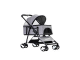 PaWz Large Pet Stroller Dog Cat Travel Grey ST1004-GY_NZ