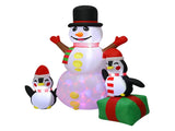 Santaco 1.8M Inflatable Christmas Snowman LED Lights INFL1050