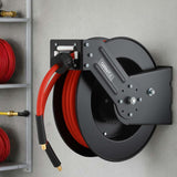 Giantz Air Hose Reel 3/8 IN x 15m Retractable Air Hose 300PSI HR-AIR-BK-15M
