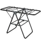 2-Tier Foldable Clothes Drying Rack for Balcony Bay Window-White V1161-101205