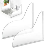 2 Pcs Shower Splash Guard, Self Adhesive Acrylic Bathtub Corner Water Guard for Preventing Water V1237-ZY00B0CH2XYL3X