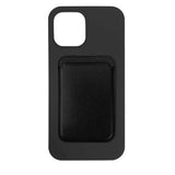 Cleanskin Silicon Case with Magnetic Card Holder for iPhone 13 - Black V578-CSCSLAE192BLA