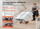 Stair Climbing Cart, 150 kg Stair-Climb Capacity, Aluminum Alloy Folding Trolley Cart with V952-ZXTCSPLCLSKL6O9DC001V0