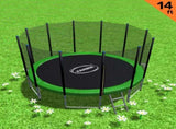 Kahuna Blizzard 14 ft Trampoline with Net TRA-BLZ-14-GN