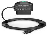 OBD Car Dash Cam Monitoring Cable - 12V/24V Hardwire Power Cable for Dash Cameras V1192-D16