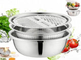 Germany Multifunctional Stainless Steel Basin, 3 in 1 Multifunction Stainless Steel Basin for V1366-AZ2-W-11562