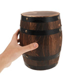 Stool with Wood Material Rustic Design Outdoor Patio Side Table Light Brown V1370-AZ4-17318
