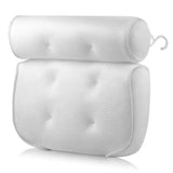 Bath Pillows for tub Neck and Back Support,Strong Suction Waterproof Headrest, Cushion Rest for V1192-AZ-W-15857