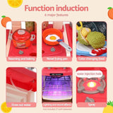 Keezi Kids Kitchen Pretend Play Set Cooking Sound Steam Light Function PLAY-KITCHEN-PK