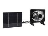 Solar Panel Fan Mini USB Outdoor Portable Cooling Fan Desktop Exhaust Ventilation with 2 Brackets V1294-YM0901-3111240078911