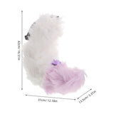 Realistic Fox Tail with Adjustable Belt Soft Furry Animal Tail for Cosplay Party Accessories V1370-AZ4-18335