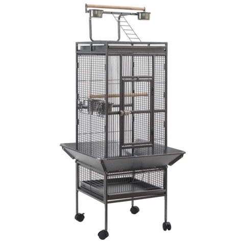 YES4PETS 153 cm Large Bird Budgie Cage Parrot Aviary With Metal Tray and Wheel V278-2100-1