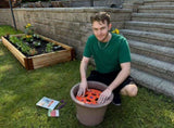Round Seed Planting Template by Patented Color-Coded Garden Spacing Tool Kit with Seed & Seedling V1258-DP02-C-266