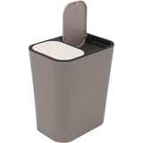 Double Recycling Trash Bin Storage Box Container Rectangle Plastic Push Button Dual Compartment For V1188-MS-227-0364