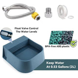 Automatic Pet Water Dispenser with Floating Valve and Hose, 2L Food-Grade Bowl for Dogs Cats V1341-ZY-X6GCXZSK-BOWLANDWATERPIPE