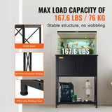 VEVOR Aquarium 20 Gallon Fish Tank 25.6 x 16.5 x 31.9 in Steel and MDF Turtle Tank V952-GMZSZXZJMBXGS21QGV3