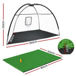 Everfit 3.5m Golf Practice Net with Driving Mat Training Aid Target Hitting PN-G006-GOLF-MAT