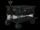 Lambu Folding Wagon Cart Double Shelves UM1259-BK