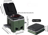 Portable Travel Toilet with Integrated Dual Storage Wings & Odor-Proof Lid Ergonomic Reusable V888-ELOSUNG52092