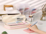 44 Piece School Supplies Set with Pencil Case Pastel Highlighters and Gel Pens Vegetable Print, 22 x V1237-ZY-818-302