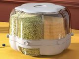 Grains Separate Storage Box Rotating Rice Bucket Food Grade Household Bean Storage Tank Large 6.5kg V1294-YM0716-3118220158612
