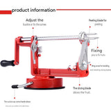 Red 3-in-1 Apple Peeler Slicer and Corer - Manual Hand Crank Fruit Peeling Machine with Strong V888-ELOSUNG56350