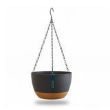 Hanging Double Chain Hanging Basket Planter Home Balcony Indoor Automatic Water Absorbing Basin V1294-YM0626-230208LD01-F
