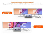 mbeat Tough Link USB-C to Dual 4K/60Hz HDMI MST Adapter - Space Grey V186-MB-XAD-C2HDM