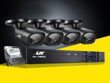 UL-tech CCTV Security System 4CH DVR 4 Cameras 1TB Hard Drive CCTV-4C-4S-BK-T