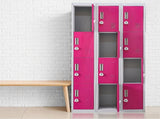 12-Door Locker for Office Gym Shed School Home Storage - 3-Digit Combination Lock V63-838911