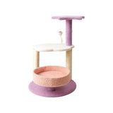 Floofi 61cm Galaxy Plush Scratching Post Cat Tree Pink Purple V227-3331641024550