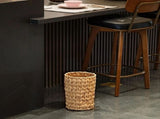 Perforated Plastic Small Trash Can Wastebask Waste Bin Garbage Container for Bathroom Bedroom Office V1369-AZ3-W-11021