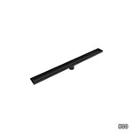 800mm Tile Insert Shower Bathroom Black Grate Drain w/Centre outlet Floor Waste V63-832871