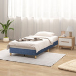 Metal Bed Frame Mattress Foundation Blue – Single V264-BFS-207F-BLU-SL-1