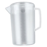 Water Pitcher PC Plastic High Temperature Resistance Frosted Kettle Mix Drinks Water Jug with Scale V1294-YM0706-3118230174811