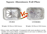 Aluminum - Square Oven Dishes - Air Fryer - Aluminum Bowls - Disposable - BBQ V1189-WXF-260203-00469