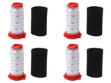 4Pcs Vacuum Cleaner Pre Motor Filter Foam Filter for Bosch 754176 754175 BCH6 Vacuum Cleaner Parts V1294-YM0703-3113230098811