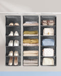 SONGMICS Hanging Wardrobe Storage Organiser Grey RYCH06G V227-8498101000089