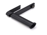WELS Matt Black Square Short Basin Mixer Vanity Sink Faucet Laundry Spout Tap V1233-KRS101MBL