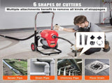 Drain Cleaner Machine 120FT x 6/5" 1100W Sectional Snake Auger Manual Feed V952-ZXFDSGDSTJ11UUQWMV3