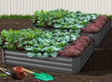 Green Fingers 2x Garden Bed 120x90cm Planter Box Raised Container Galvanised Herb GARDEN-ALUMGR-12-FC2
