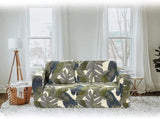 2 Seater Sofa Cover Elastic Spandex Sofa Cover with Armrests - Green 145-185cm V1263-JX-3531