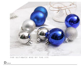 24 Count Shiny Plastic Christmas Decor Baubles, Pink 8cm Hanging Spheres to Embellish Christmas Tree V1221-XM-LB4772-ZS118