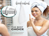 Wardrobe hooks - 6 hooks Stainless steel - Hook strip - Clothes hooks - For, wardrobe rail, V1188-NK-BOL-86